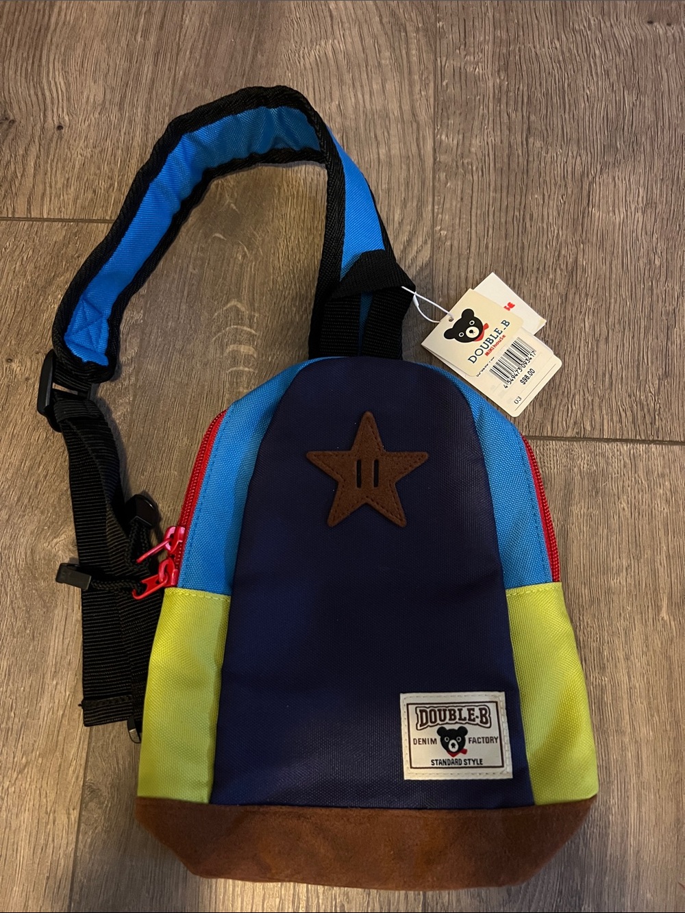 Nwt double B kids colorblock sling bag